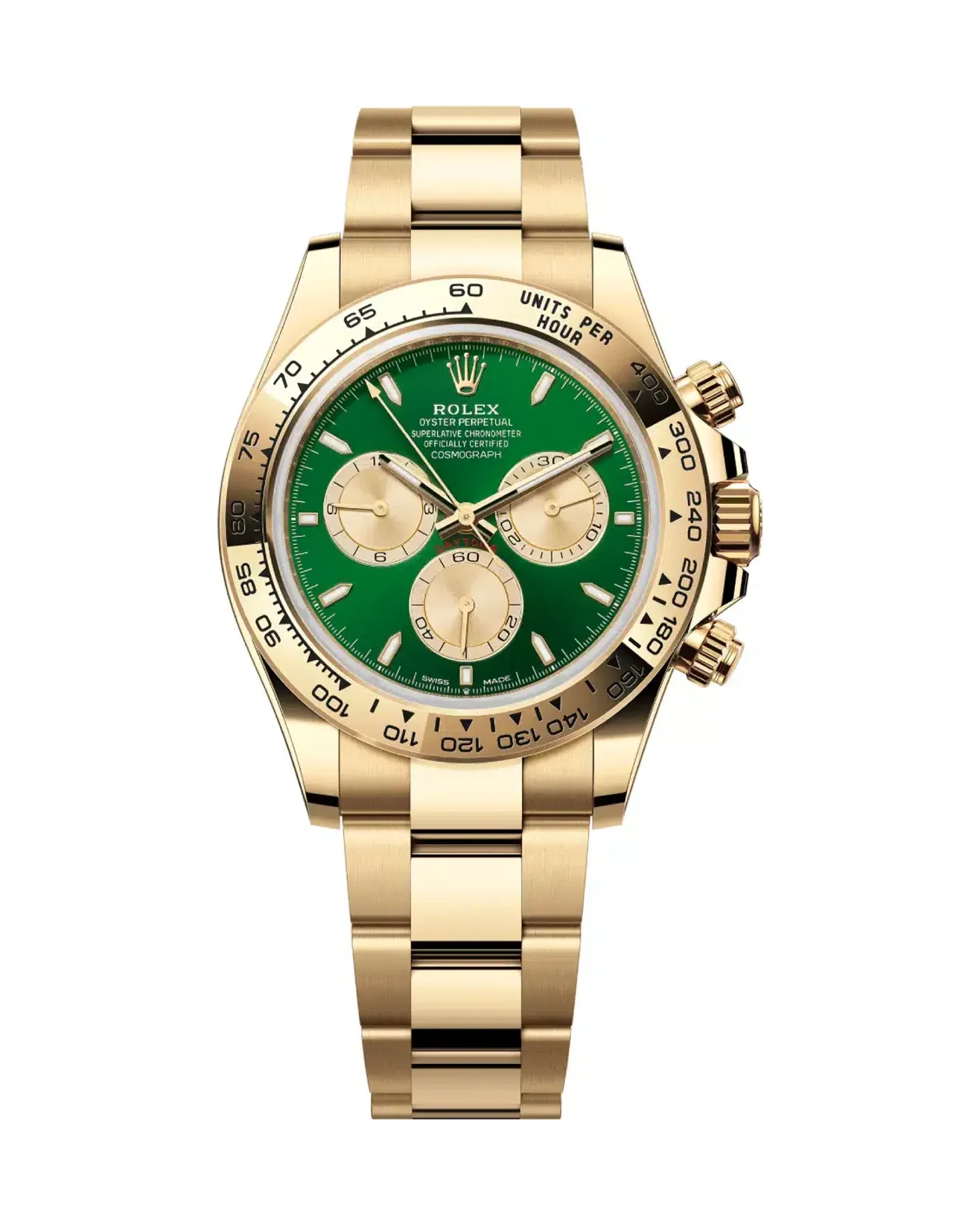 Rolex Daytona Yellow Gold Green, reference 126508