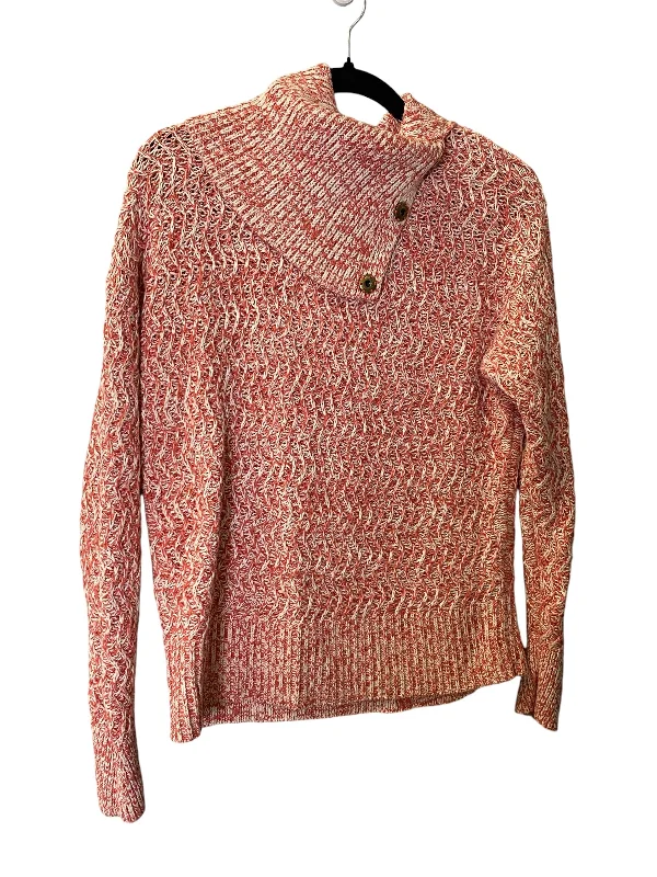 Sweater By Banana Republic In Red & White, Size: L