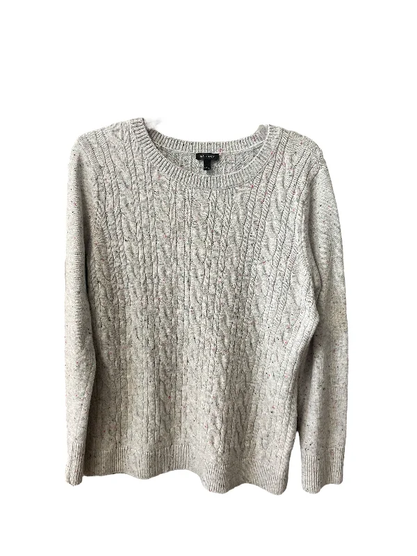 Sweater By Talbots In Grey, Size: L