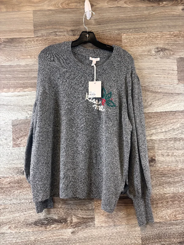 Sweater By Lc Lauren Conrad In Grey, Size: Xl