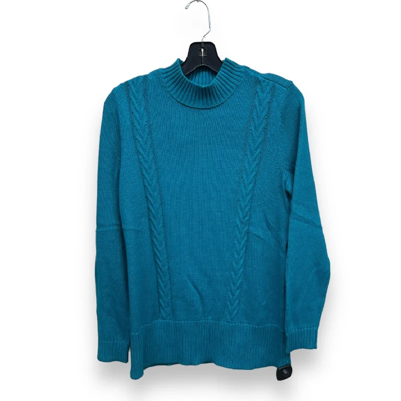 Sweater By Karen Scott In Teal, Size: S