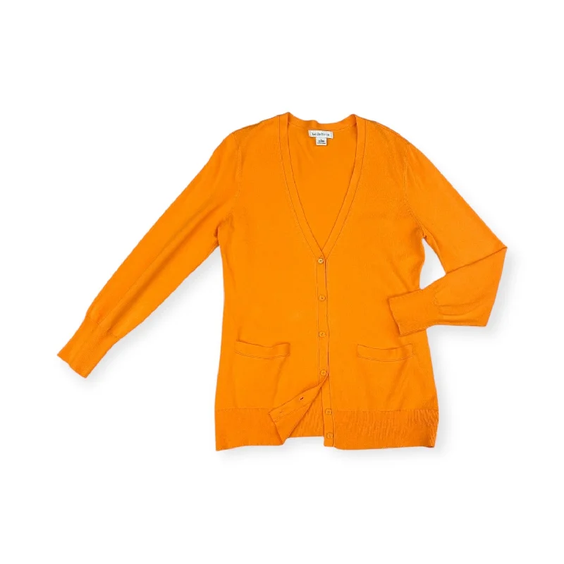 Sweater By Liz Claiborne In Orange, Size: L