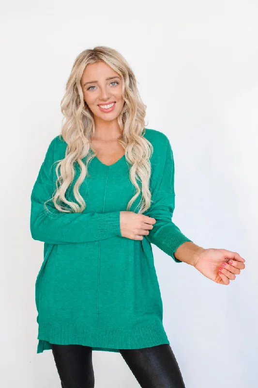 Dreamer Sweater in Heather Green