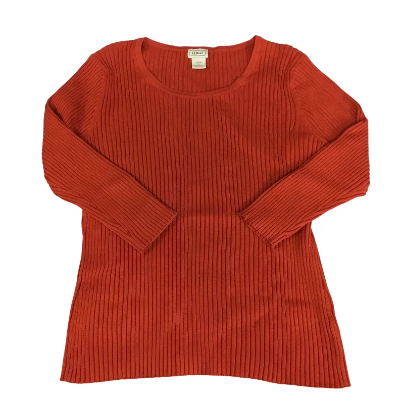 Sweater By L.l. Bean In Orange, Size: Xl