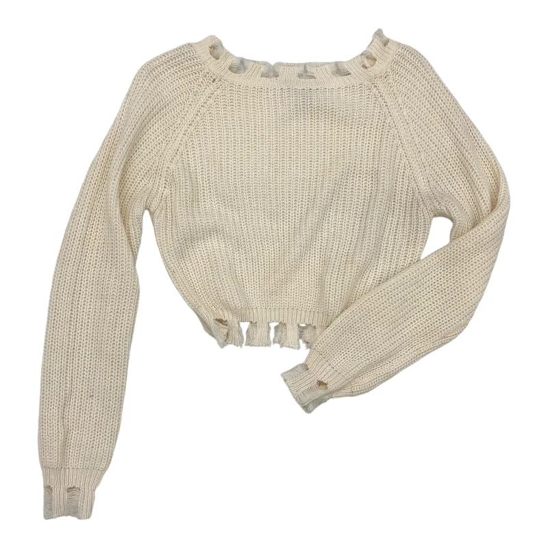 Sweater By Say What In Cream, Size:S