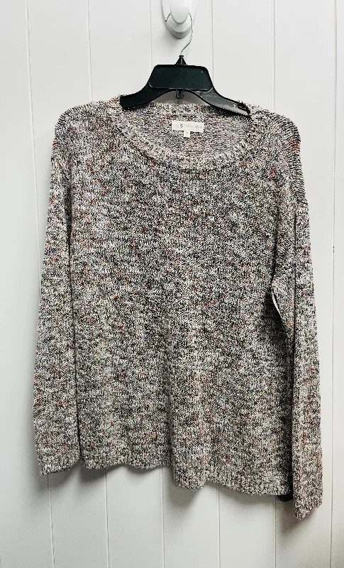 Sweater By Lou And Grey In Grey & Pink, Size: M