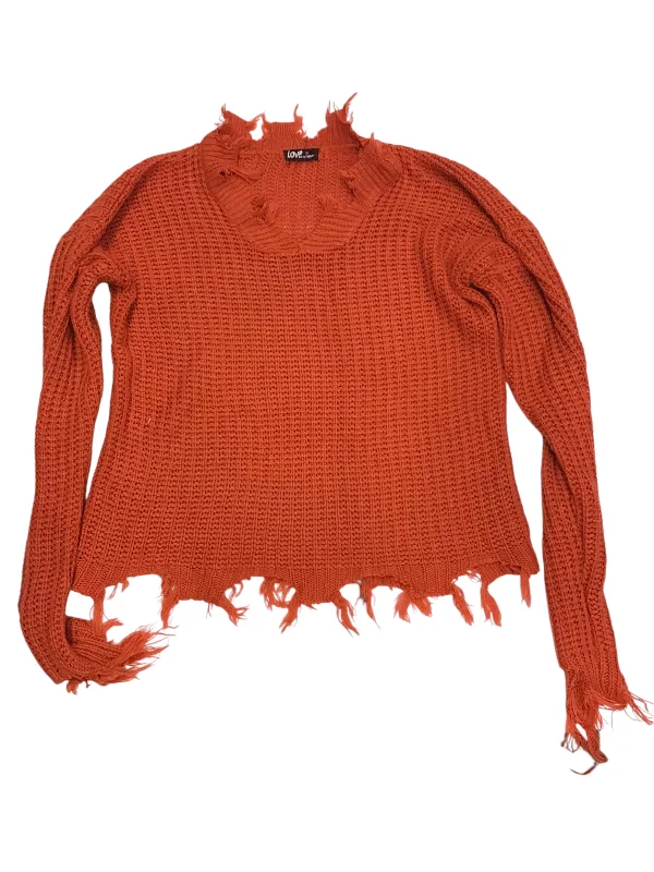 Sweater By Clothes Mentor In Orange