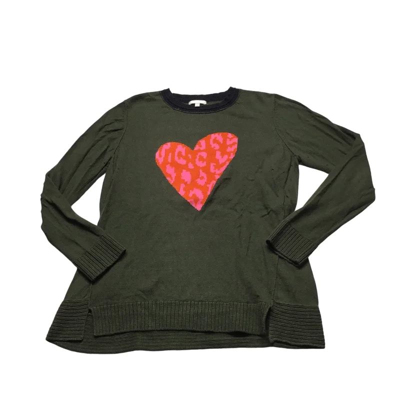 Sweater By Cmb In Green & Red, Size: L