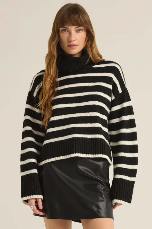 Josephine Stripe Turtleneck Sweater by Z Supply