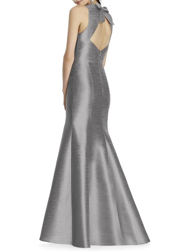 Womens Cut-Out Long Evening Dress