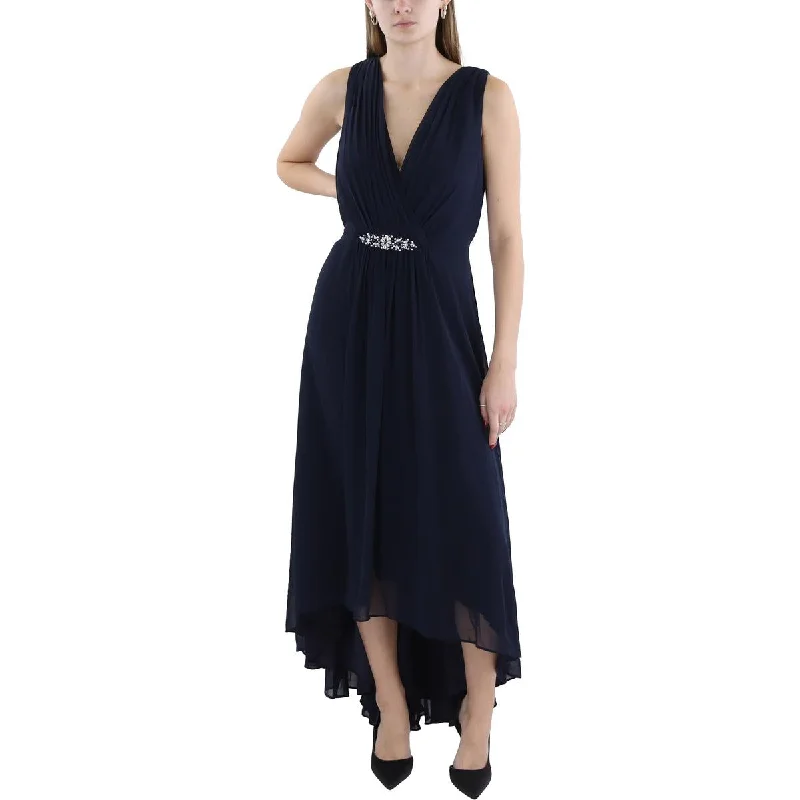 Womens V-Neck Special Occasion Evening Dress