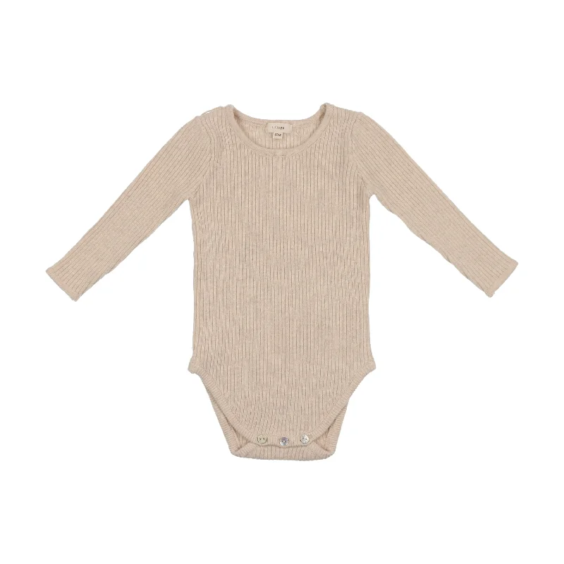 Lil Legs Knit Crewneck Onesie - Ecru