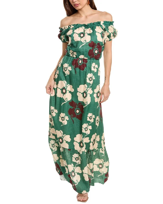 JUAN DE DIOS Julia Linen Maxi Dress