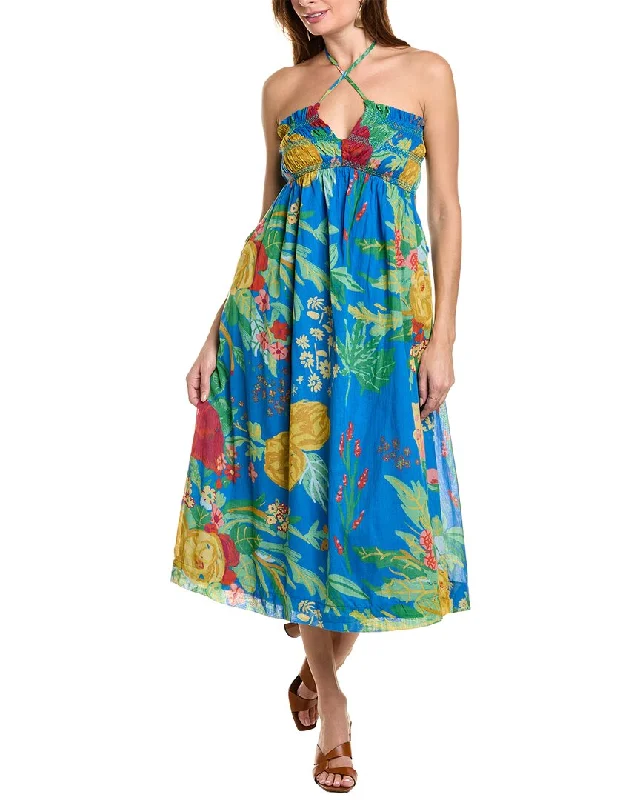 MOTHER The Screeching Halter Maxi Dress