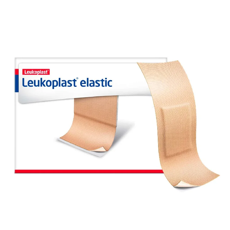 Leukoplast Elastic Fabric Adhesive Latex Free Bandages Strip 0.75" x 3" (12 Boxes/ 100 in Box)