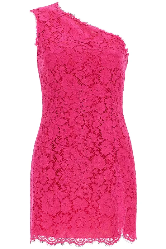 Dolce & Gabbana Women's Short Shocking pink Lace Dress