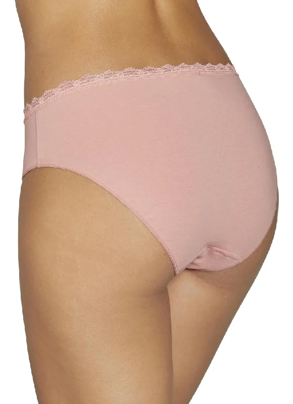 Ysabel Mora Patterned / Plain Cotton Midi Briefs 2 pair pack 19136