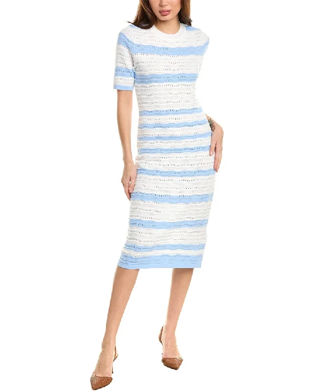 Nanette by Nanette Lepore Pointelle Midi Dress