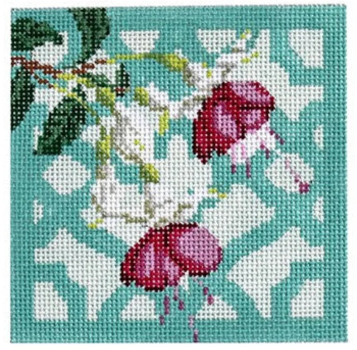 KB1292 Fuchsia Trellis Coaster