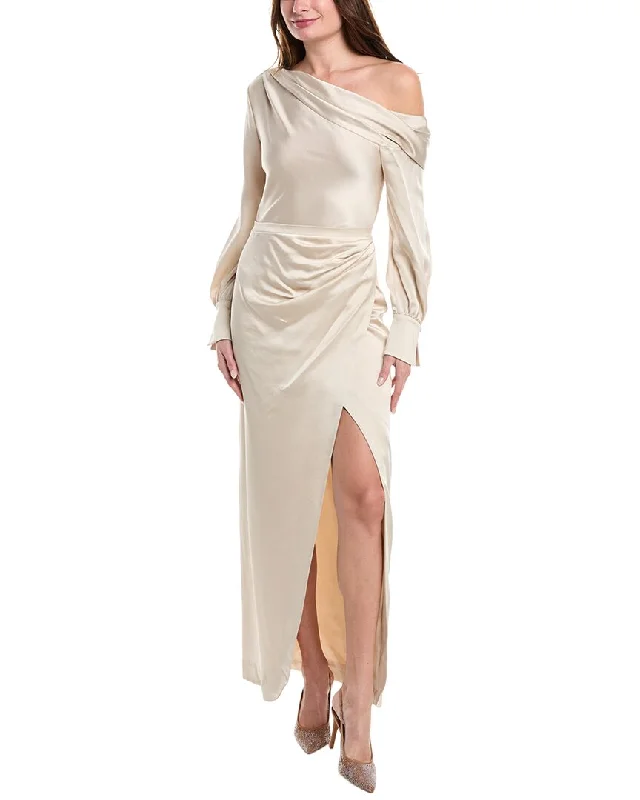 SIMKHAI Cam One-Shoulder Maxi Dress