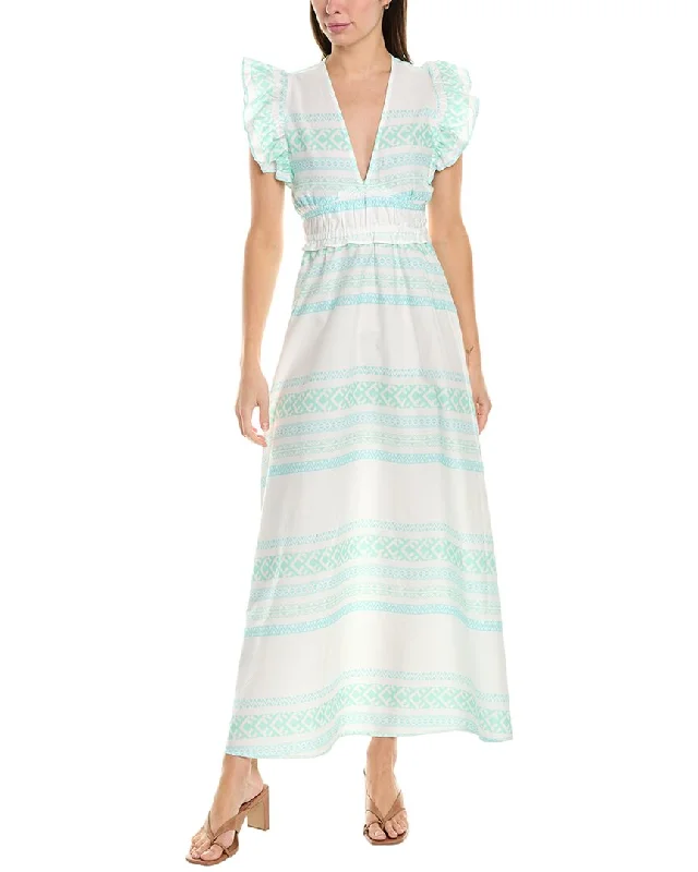 Sail to Sable Cap Sleeve Maxi Dress