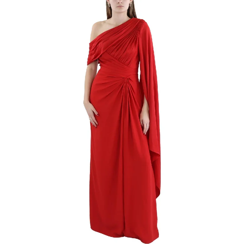 Womens Full Length Off-The-Shoulder Evening Dress