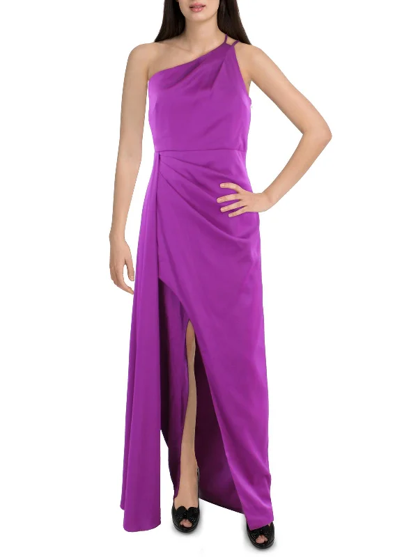 Womens One Shoulder Long Evening Dress