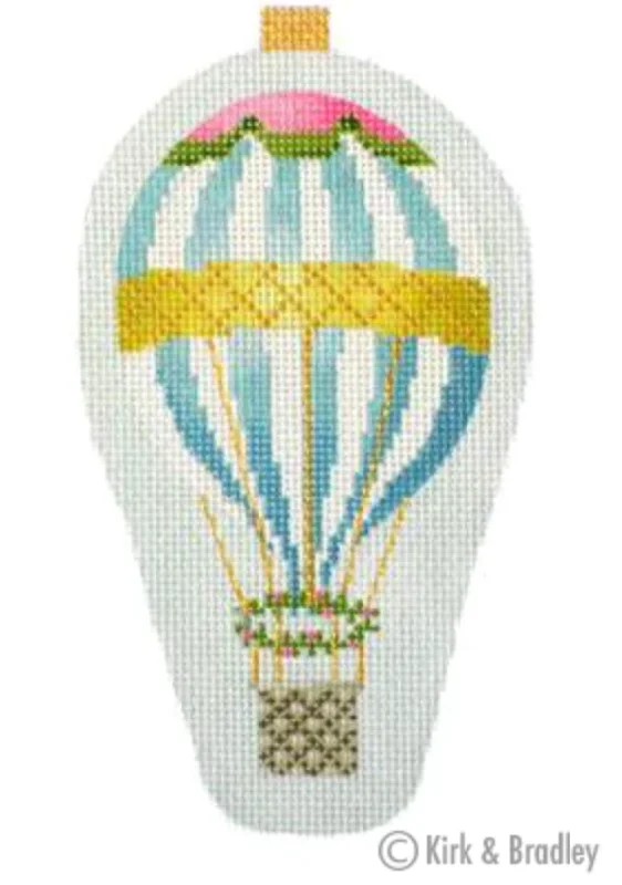 KB1272 Blue Stripe Mini Hot Air Balloon