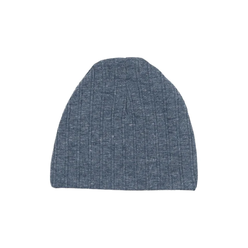 Lil Legs Double Ribbed Beanie - Heather Blue