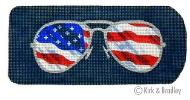 KB132 Flag Ray Bans Eyeglass Case