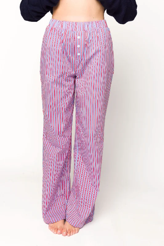 Shea Striped Pajama Pants in Blue/Red