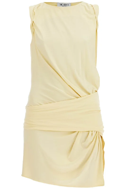 The Attico Women's Dusty yellow Sleeveless Mini Dress For Casual And Evening