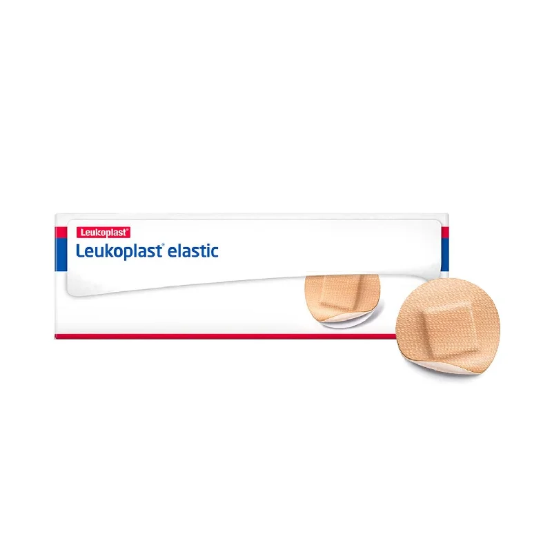 Leukoplast Elastic Fabric Adhesive Latex Free Bandages Round Spot 0.875" Round (12 Boxes/ 100 in Box)