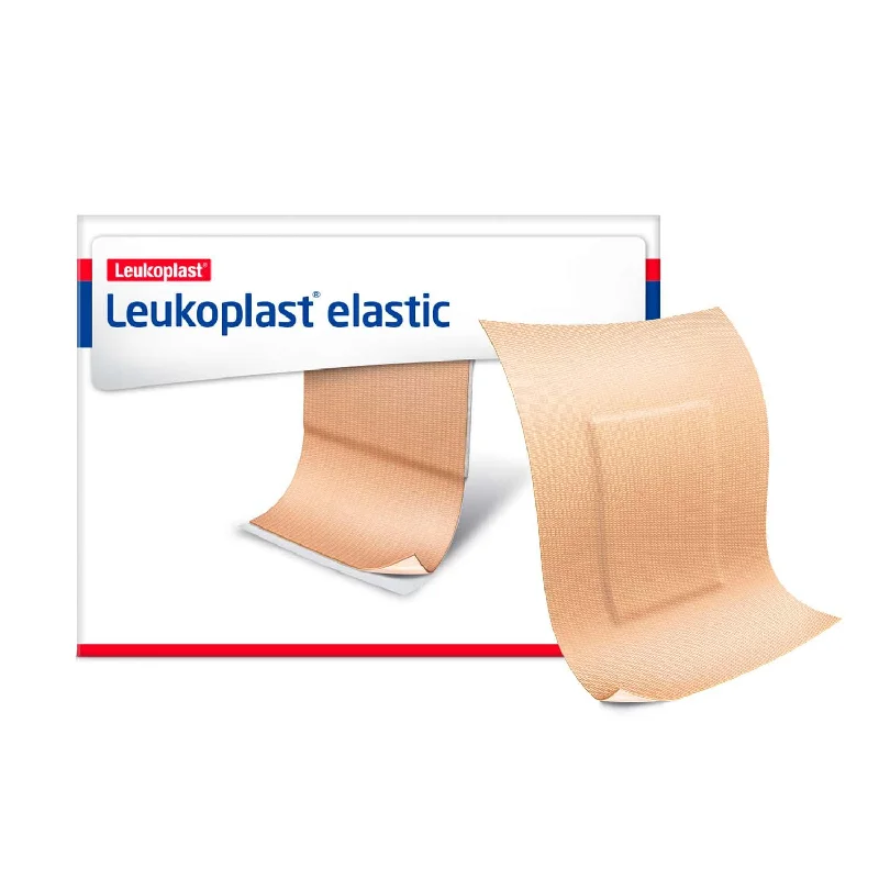 Leukoplast Elastic Fabric Adhesive Latex Free Bandages Patch 2" x 3" (12 Boxes/ 50 in Box)