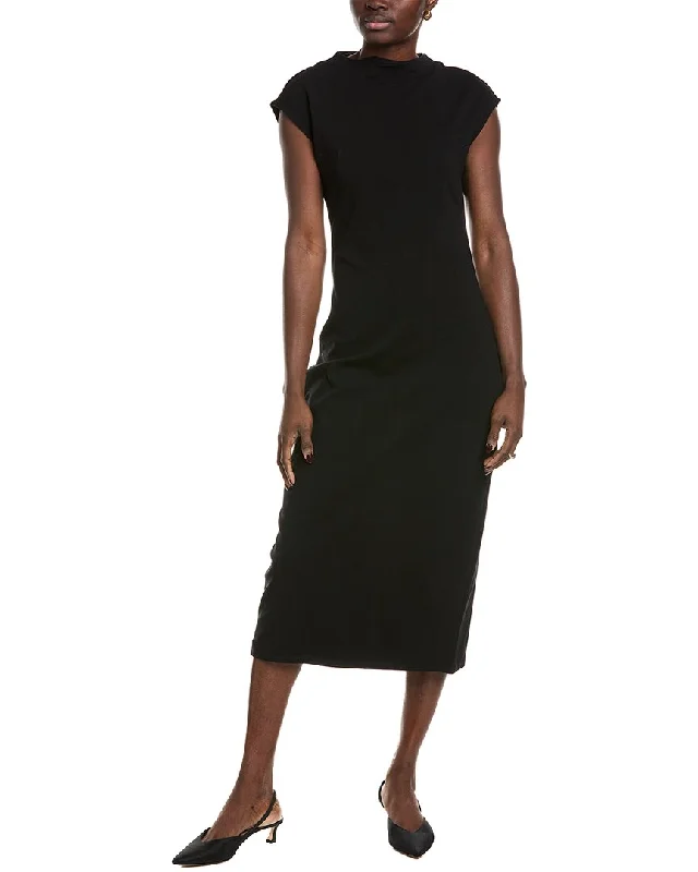 Vince Camuto Mock Neck Midi Dress