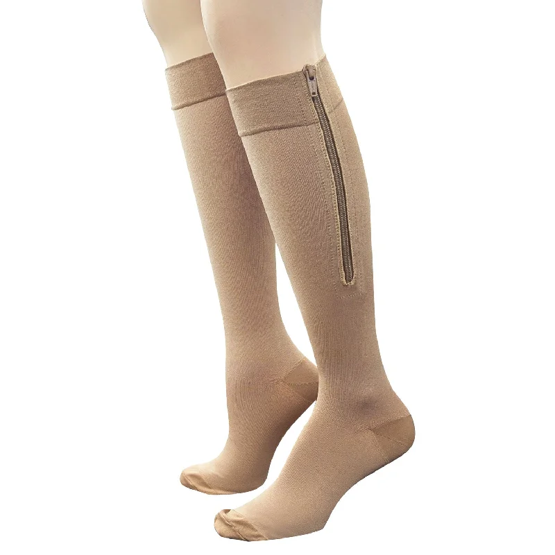 AW 232 Medical Support Knee High w/Zipper 20-30 mmHg