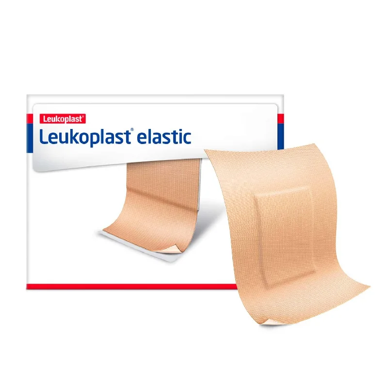 Leukoplast Elastic Fabric Adhesive Latex Free Bandages Patch 1.5" x 2" (12 Boxes/ 100 in Box)