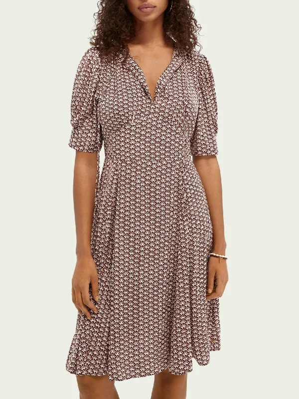 Scotch & Soda V-neck Midi Dress