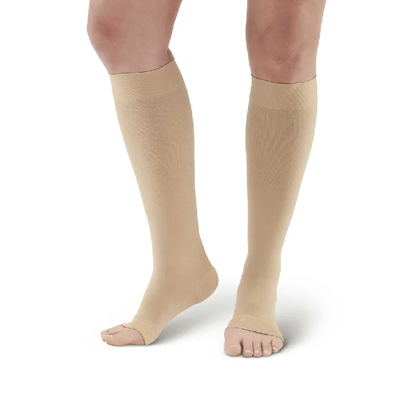 AW 391OT Luxury Opaque Open Toe Knee Highs 30-40 mmHg (Sale)