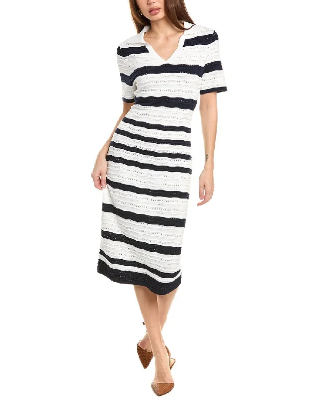 Nanette by Nanette Lepore Pointelle Midi Dress