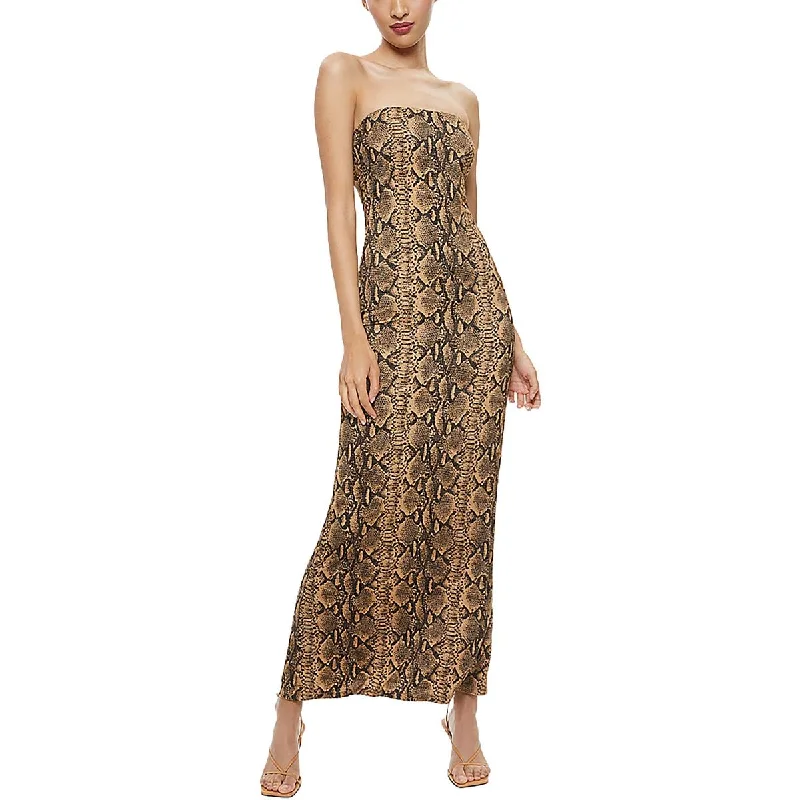 Womens Printed Casual Maxi Dress