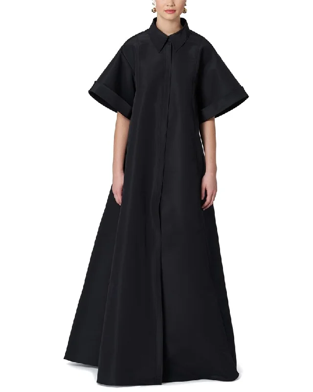 Carolina Herrera Long Silk Shirtdress