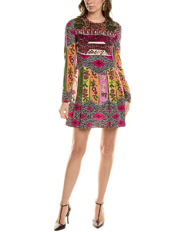 Valentino Printed Silk Mini Dress