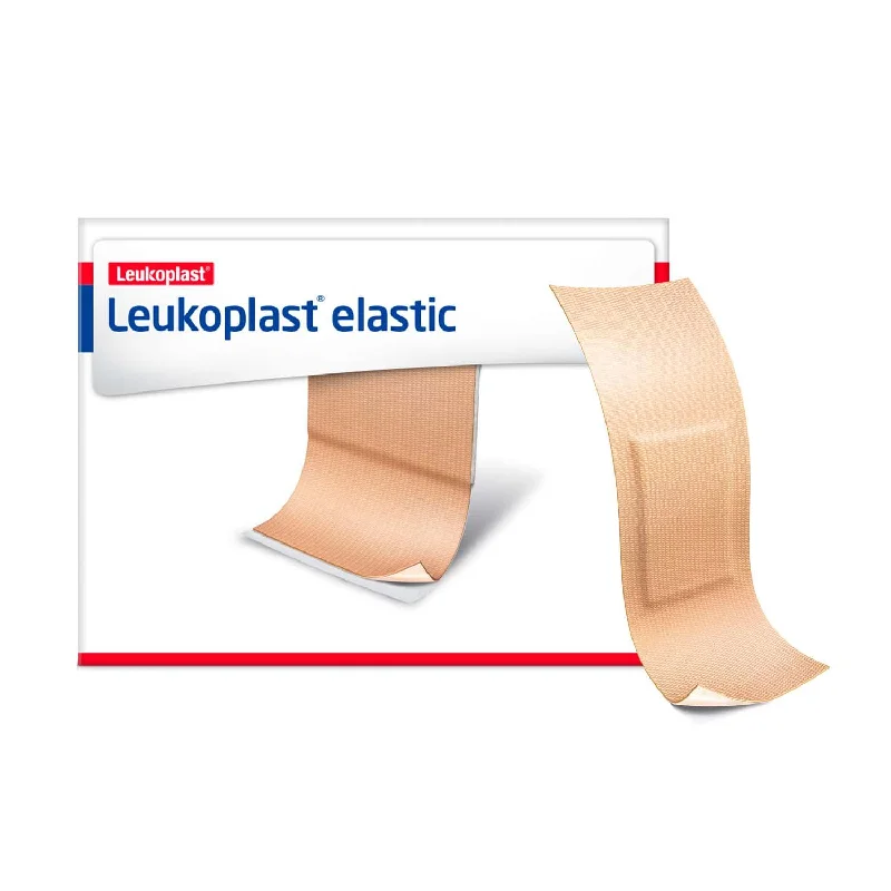 Leukoplast Elastic Fabric Adhesive Latex Free Bandages Strip 1" x 3" (12 Boxes/ 100 in Box)