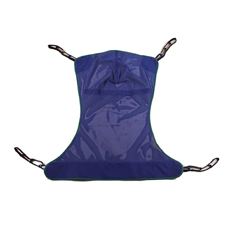 Invacare Reliant Full Body Sling for Patient Lifts, Mesh or Solid Polyester Fabric, Blue