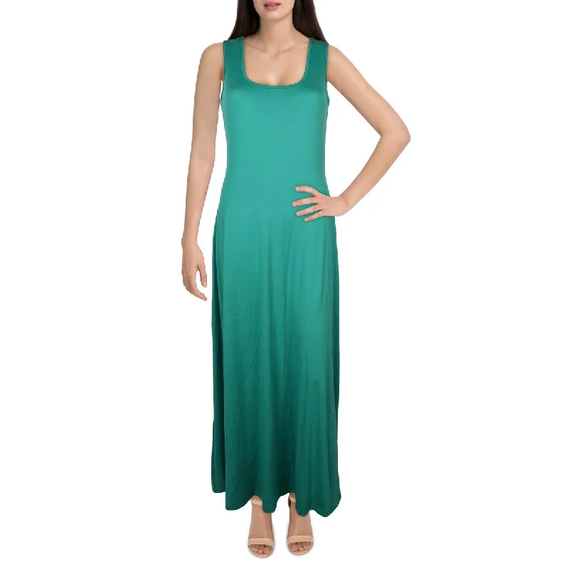 Womens Full Length Stretch Maxi Dress