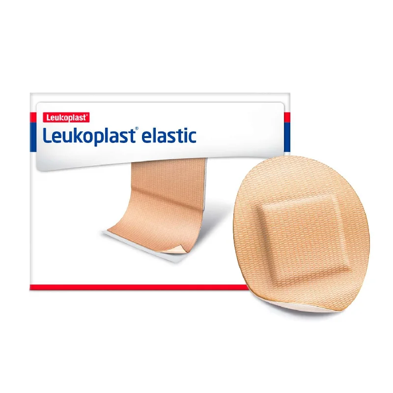 Leukoplast Elastic Fabric Adhesive Latex Free Bandages Oval Spot 1.25" (12 Boxes/ 100 in Box)