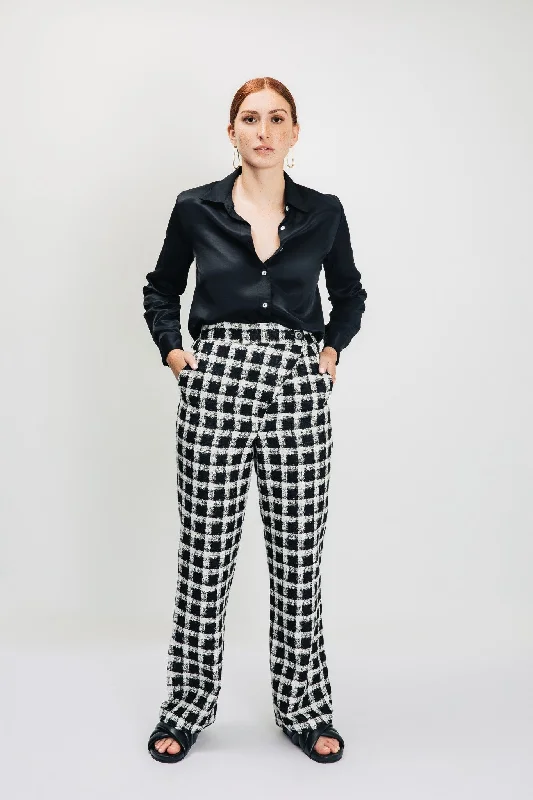 Alethea Linen Jacquard Pant