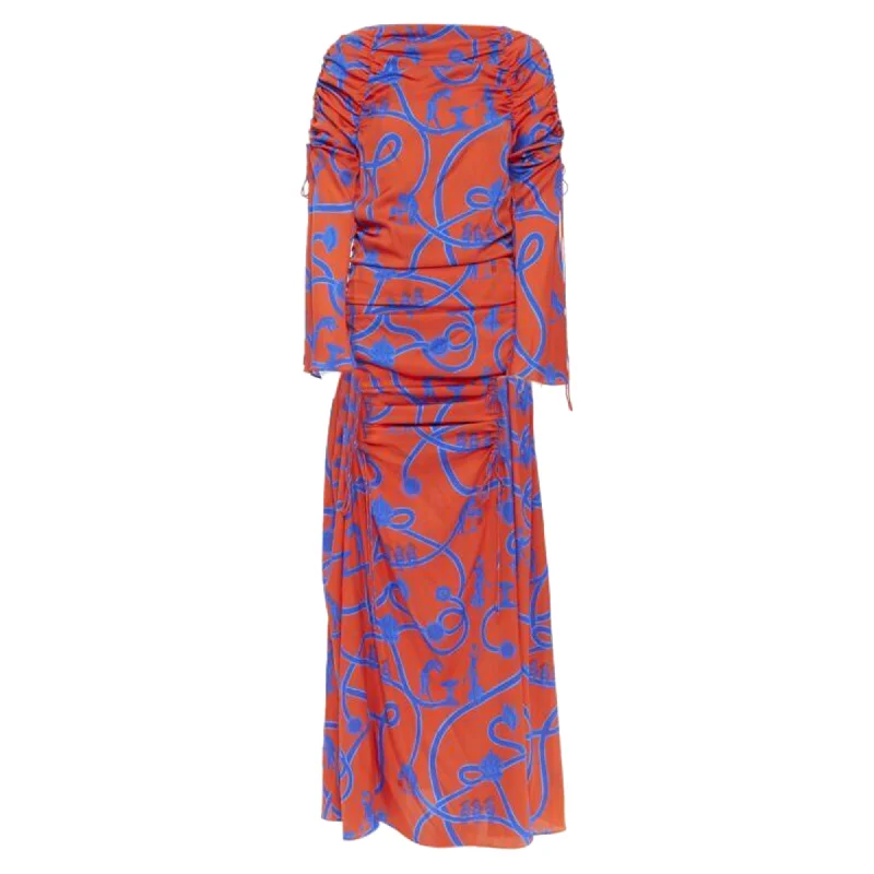 Ellery SS Rocket vengrecian print shir midi dress