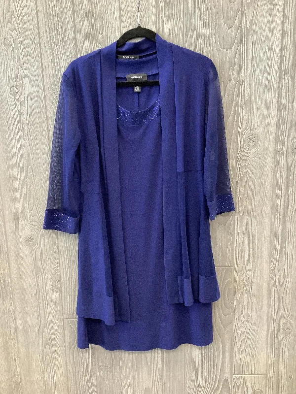 Blue Dress Set 2pc R And M Richards, Size S